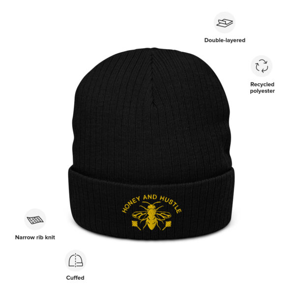 Honey and Hustle Beanie Black