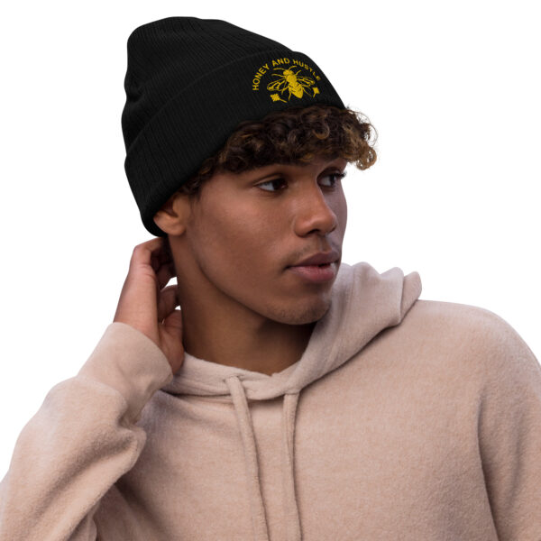 Honey and Hustle Beanie Black - Image 2